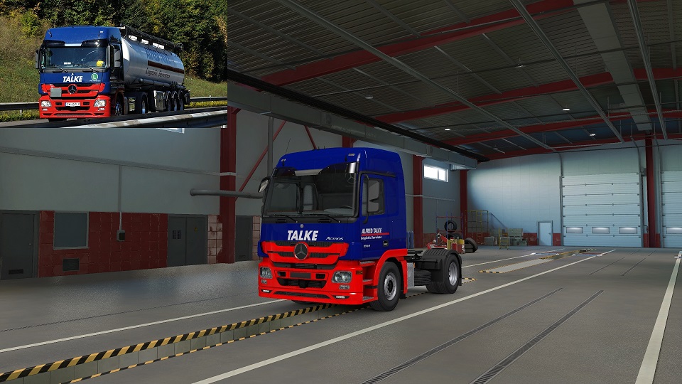 ETS2 - Alfred Talke Skin for Schumi Mercedes-Benz Actros MP3 (1.40.x)
